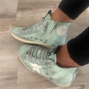 Golden Goose Francy teal blue size 37 - like new.